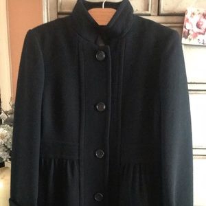 J Crew Lady Day Coat - Thinsulate - Black